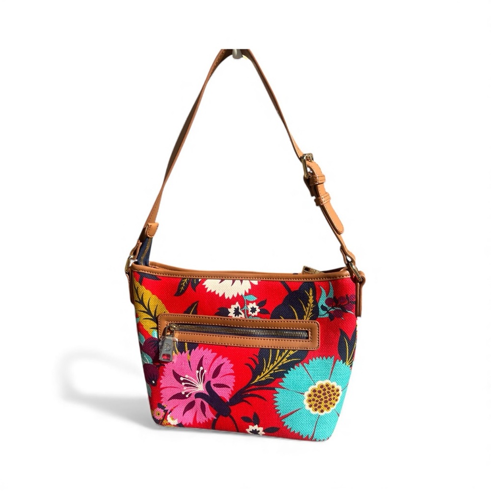 Spartina 449 Red Floral Shoulder Bag